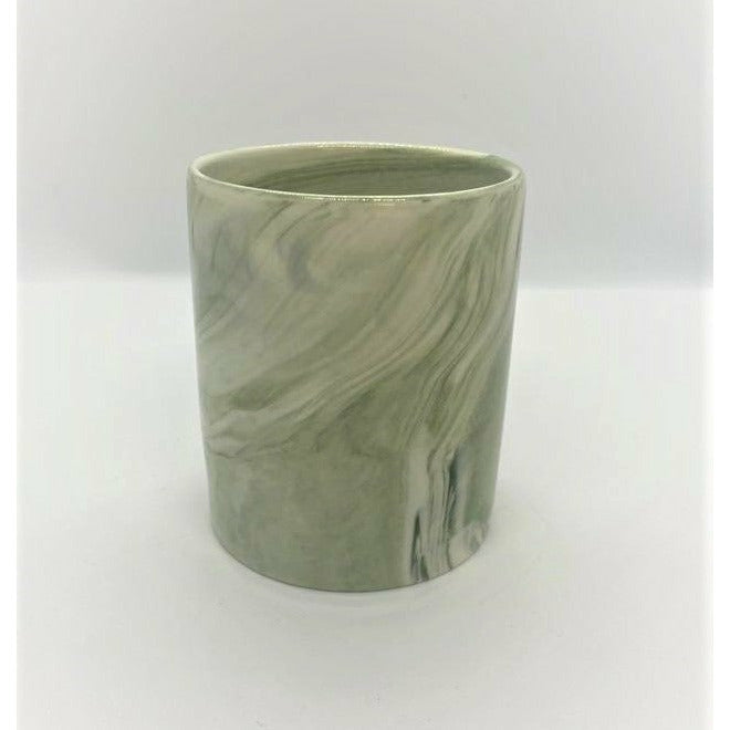 Jade ceramic marble jars (320ml)