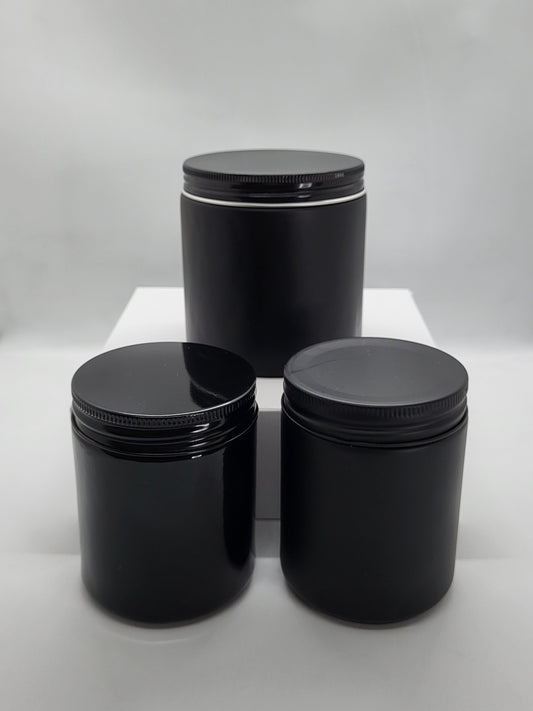 Apothecary Jar- Matt black (390 ml)